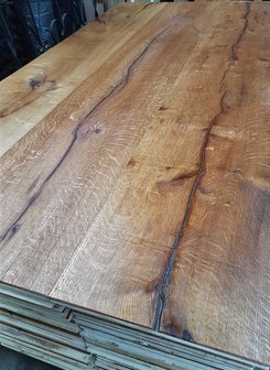 Oak 40 cm wide floorboards! aged, brushed and oiled antique