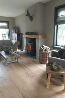 Extra wide Oak floor XXL, ready antiqued and oiled