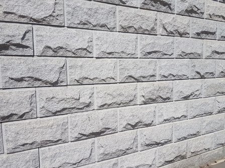 Granieten muurstenen gevelbekleding, stapelblokken per 14m2