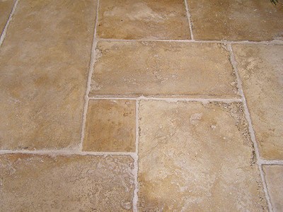 Burgundy Flagstones, Aged natural stone flooring