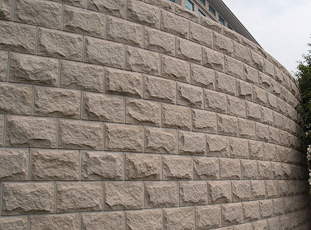 Granite wall stones, border stones