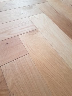 Oak Herringbone floor, ready oiled