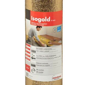 Isogold ondervloer 10m2 per rol
