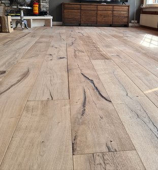 Oak floor, aged and ready oiled