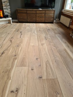 Oak floor, aged and ready oiled