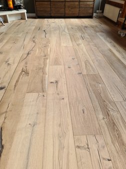 Oak floor, aged and ready oiled