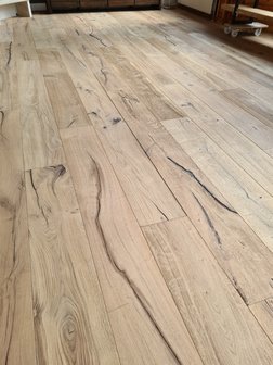 Oak floor, aged and ready oiled