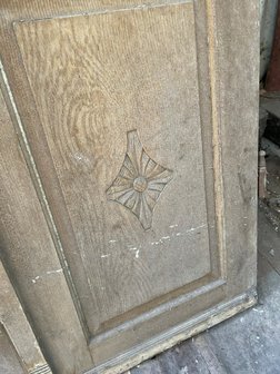 Vintage double front door