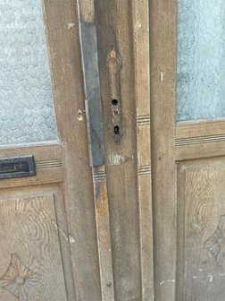 Vintage double front door