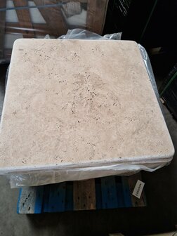 Travertin table slabs 80x80cm