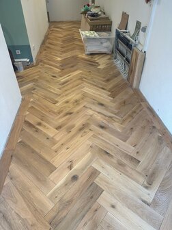 115m2 Chateau Oak Herringbone Floor, ready oiled!