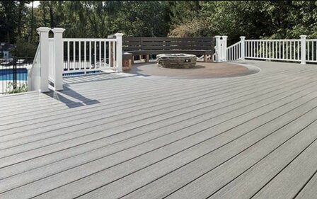 Sale! 62,72 m2 BPC Decking Boards Silver White &euro; 6,95 p/m1!