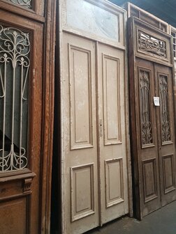 Antieke dubbele deur 120 x 315 cm