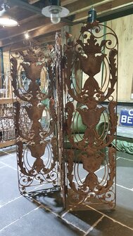 Antique Paravent folding screen room divider 150x180 cm