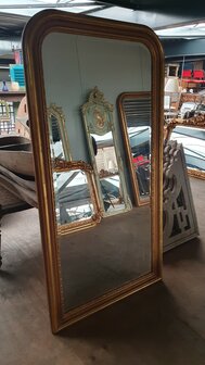 French brocante baroque mirror 90x173 cm