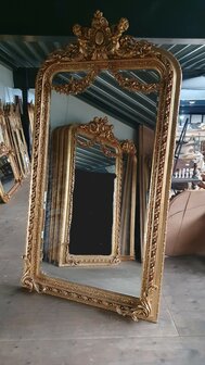 French brocante baroque mirror 120x220 cm