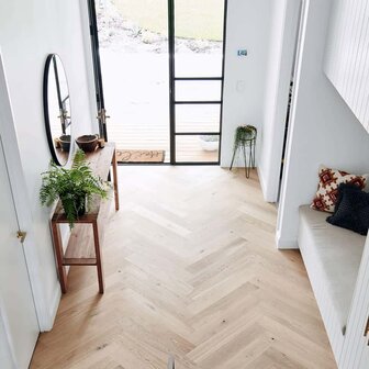 Oak Herringbone flooring ready oiled