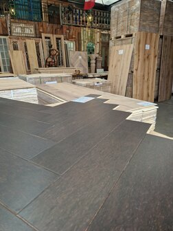 AANBIEDING OP=OP! Eiken visgraat parket kant en klaar geolied