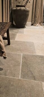 Bourgondische Dallen vloer Medoc Vieux mix, banen 60cm
