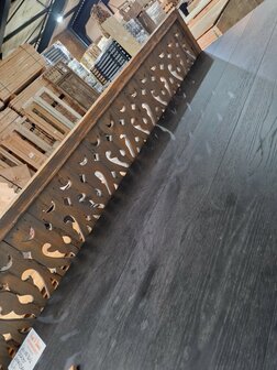 142m2 Eiken vloer geborsteld zwart gelakt!