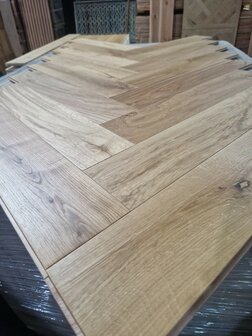 Weekaanbieding! OP=OP!! Eiken visgraat parket kant en klaar geolied