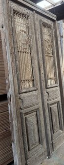 Beautiful Antique Solid Wood Door 147x264 cm &ndash; Authentic &amp; Timeless