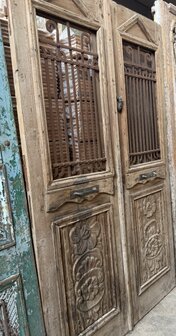 Antieke Massief Houten Deur 140&times;235 cm &ndash; Authentieke Oude Deur