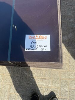 Watervaste multiplex platen 8 mm dik 125x250 cm