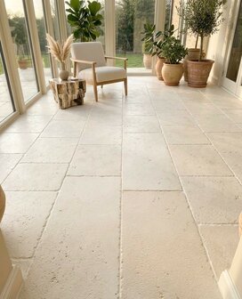 Bourgondische dallen vloer Calcaire de Bourgogne