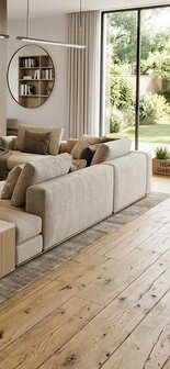 Eiken vloer antiek verouderd legklaar 190mm breed Chateau vloer