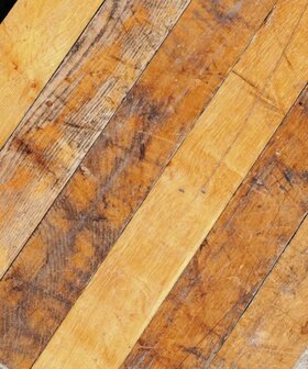 Antiek massieve eikenhouten stroken vloer 60m2 UNIEK!