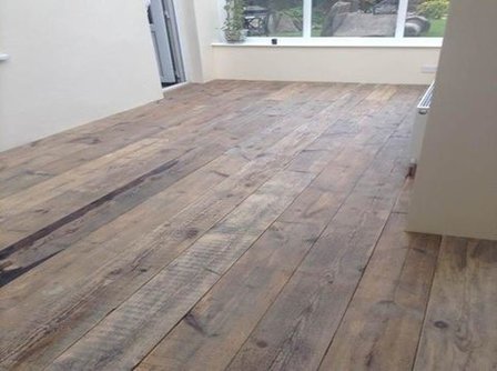 Old antique pine floorboards, around 150 years old