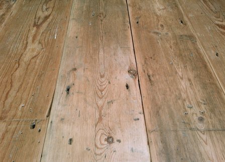 Old antique pine floorboards, around 150 years old