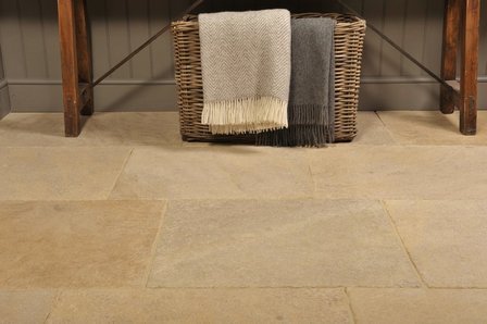 Burgundy Flagstones, Aged natural stone flooring