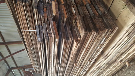 Old Pine floor tiles, for wall and decking