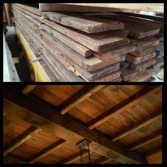 Old Pine floor tiles, for wall and decking