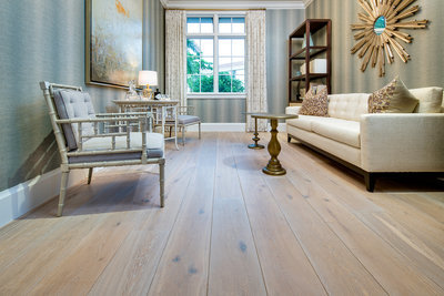 Oak floor, white oiled