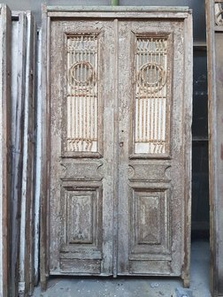 Antieke dubbele deur 146 x 260 cm