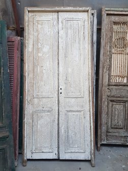Antieke dubbele deur 120 x 265 cm