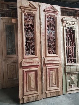 Antieke dubbele deur 123 x 260 cm