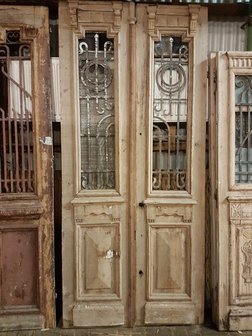 Antieke dubbele deur 115 x 250 cm