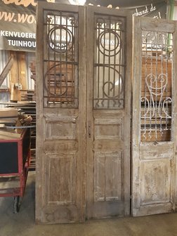Antieke dubbele deur 110 x 246 cm