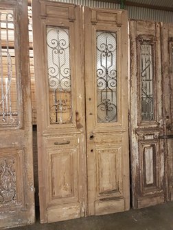 Antieke dubbele deur 110 x 250 cm