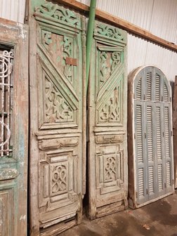 Antique double door 140 x 262 cm