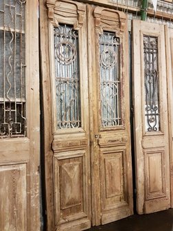 Antieke dubbele deur 107 x 246 cm