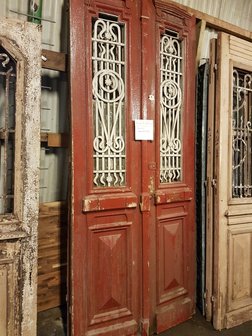 Antieke dubbele deur 110 x 252 cm
