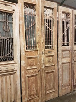 Antieke dubbele deur 102 x 254 cm