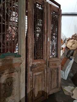 Antieke dubbele deur 115 x 243 cm