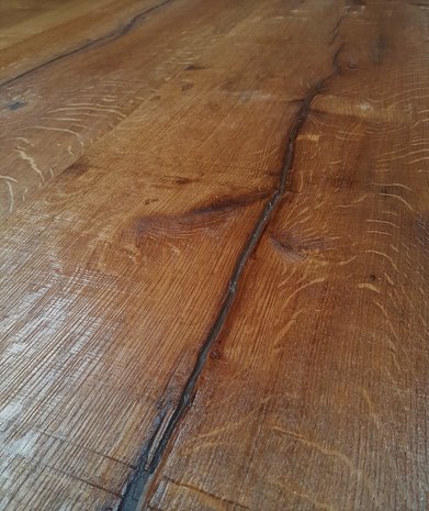Oak 40 cm wide floorboards! aged, brushed and oiled antique