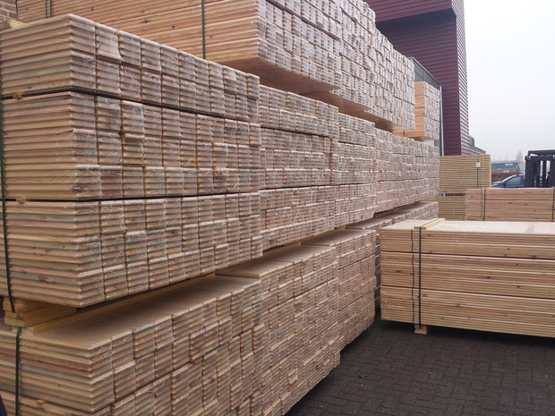 Solid pine tiles tong and groove 15mm thickness for Wall, Ceiling, floor